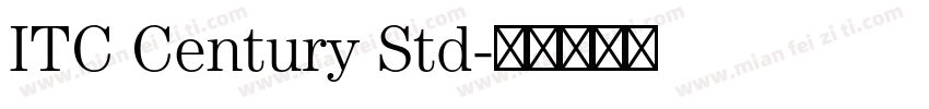 ITC Century Std字体转换